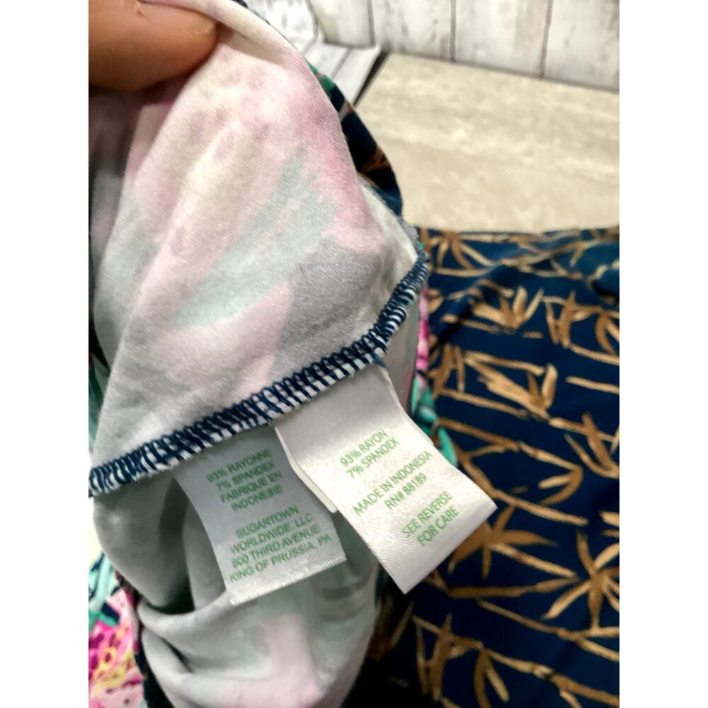 Lilly Pulitzer Navy and Gold Bamboo Print Midi Dress - Picture 7 of 7